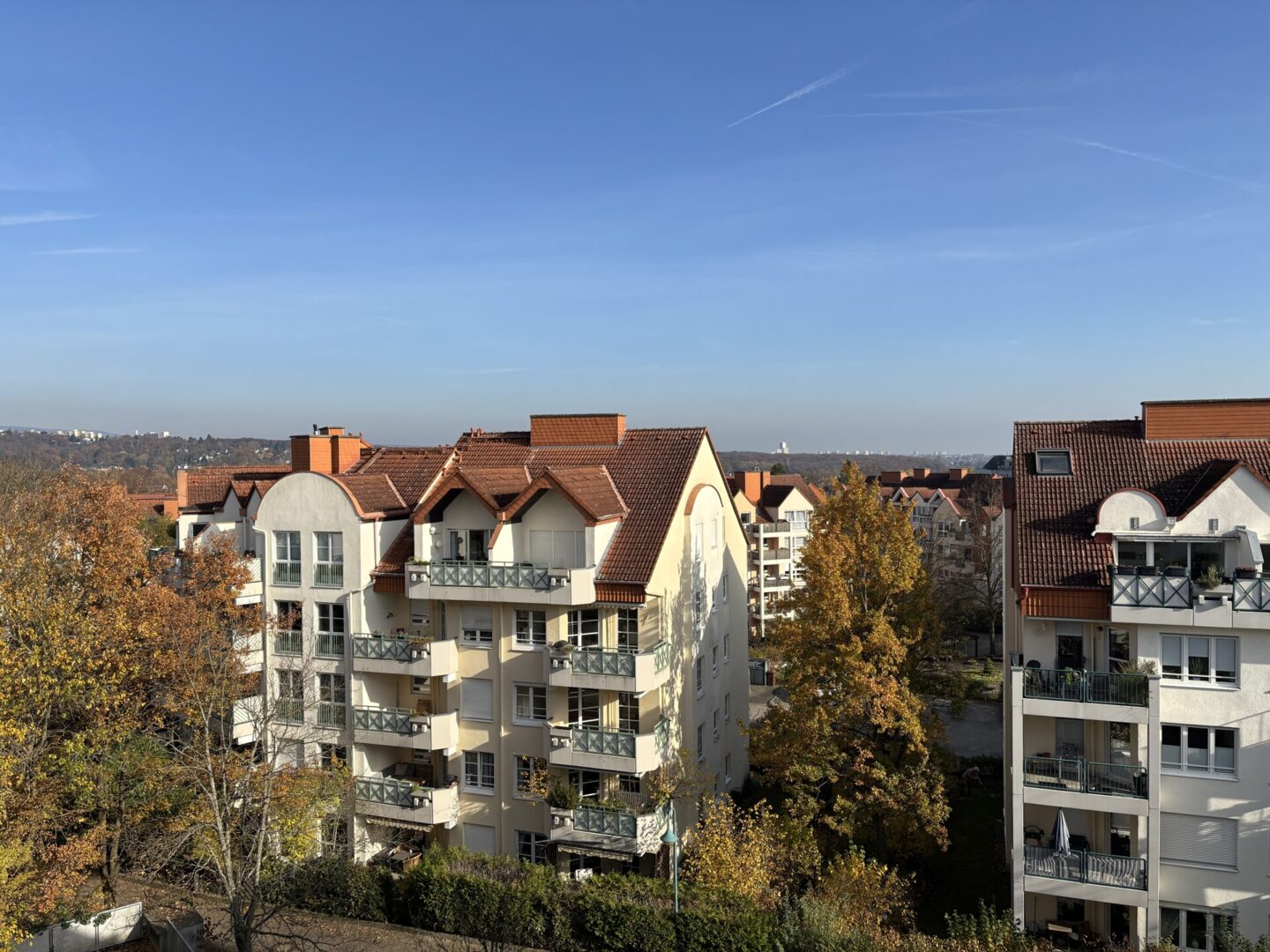Aussicht vom Schlafzimmer
