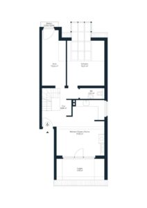 Grundriss Wohnung 6 – Maisonette – untere Ebene